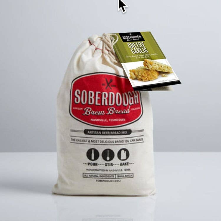 Package of Soberdough Cheesy Garlic beer bread mix