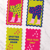 Cheetah Mahjong Shufflers Set of 2 - Pages & Parcels