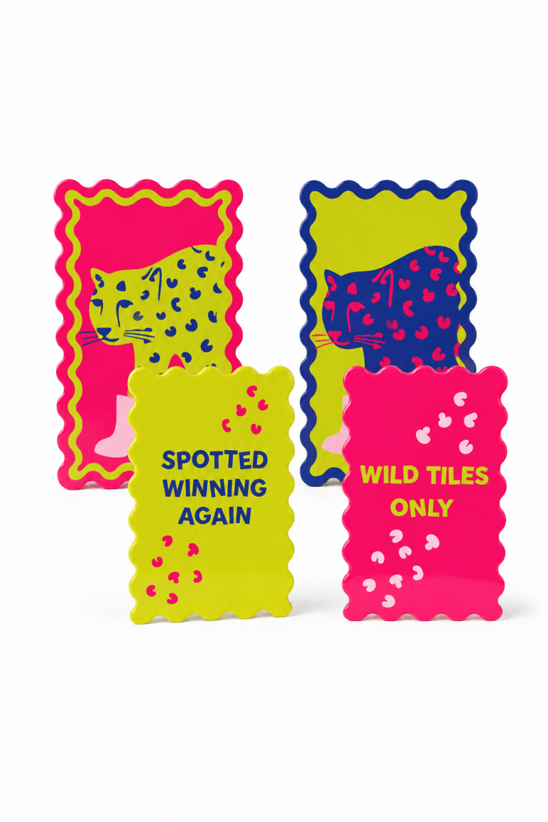 Cheetah Mahjong Shufflers Set of 2 - Pages & Parcels