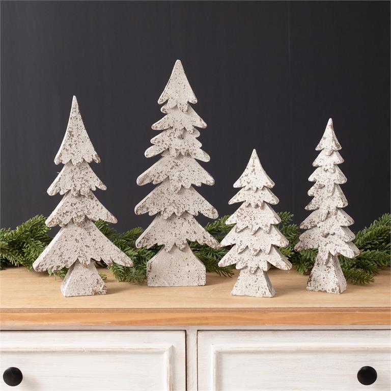 Chippy White Christmas Trees - Pages & Parcels