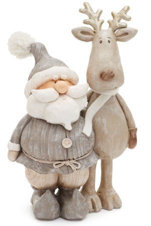 Christmas Santa w/ Moose - Pages & Parcels