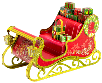 Christmas Sleigh steel model kit