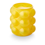 Oleander Oak scented candle in a bubble-textured glass vessel