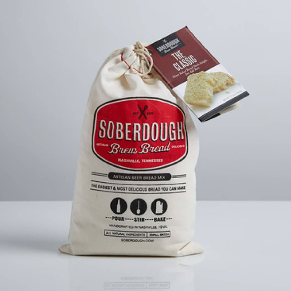 Package of Soberdough Classic beer bread mix