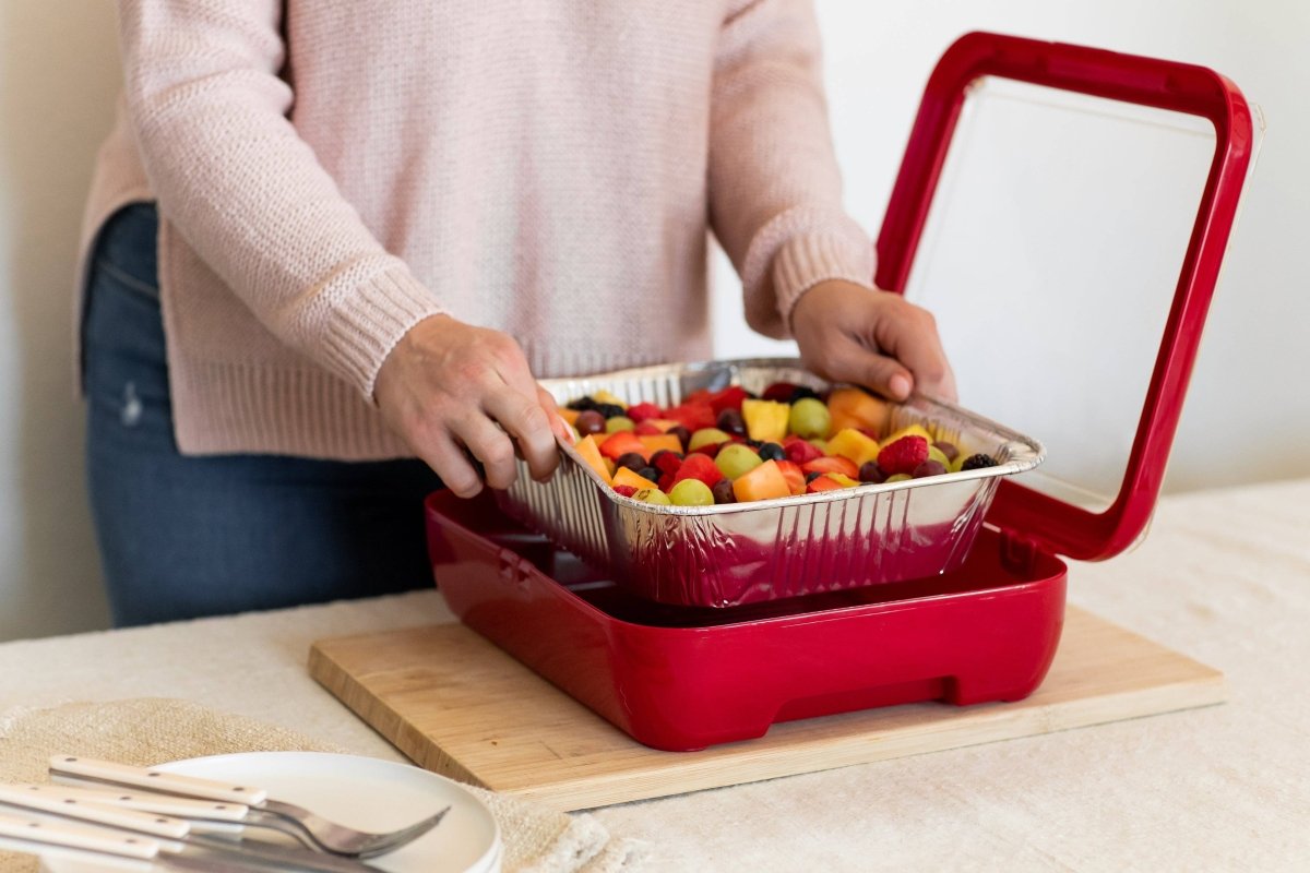Classic Set - Pan Frame w/ Lid & Serving Spoon - Red - Pages & Parcels
