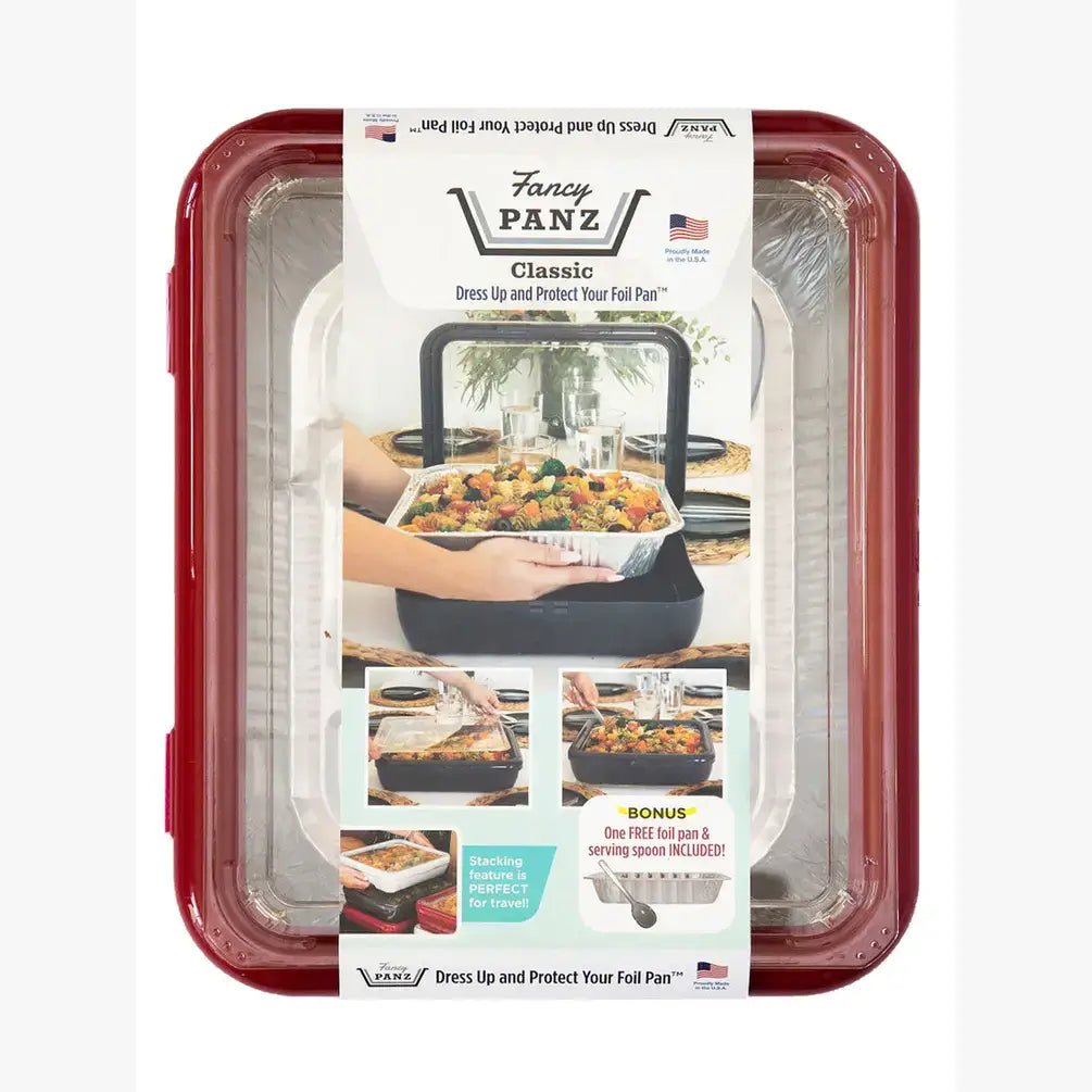 Classic Set - Pan Frame w/ Lid & Serving Spoon - Red - Pages & Parcels