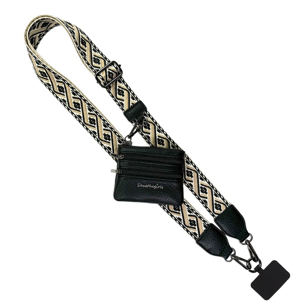 Clip & Go Strap w/Zippered Pouch XOXO - Pages & Parcels