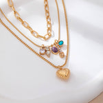 Cluster Charm Layered Chain Necklace - Pages & Parcels