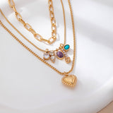 Cluster Charm Layered Chain Necklace - Pages & Parcels