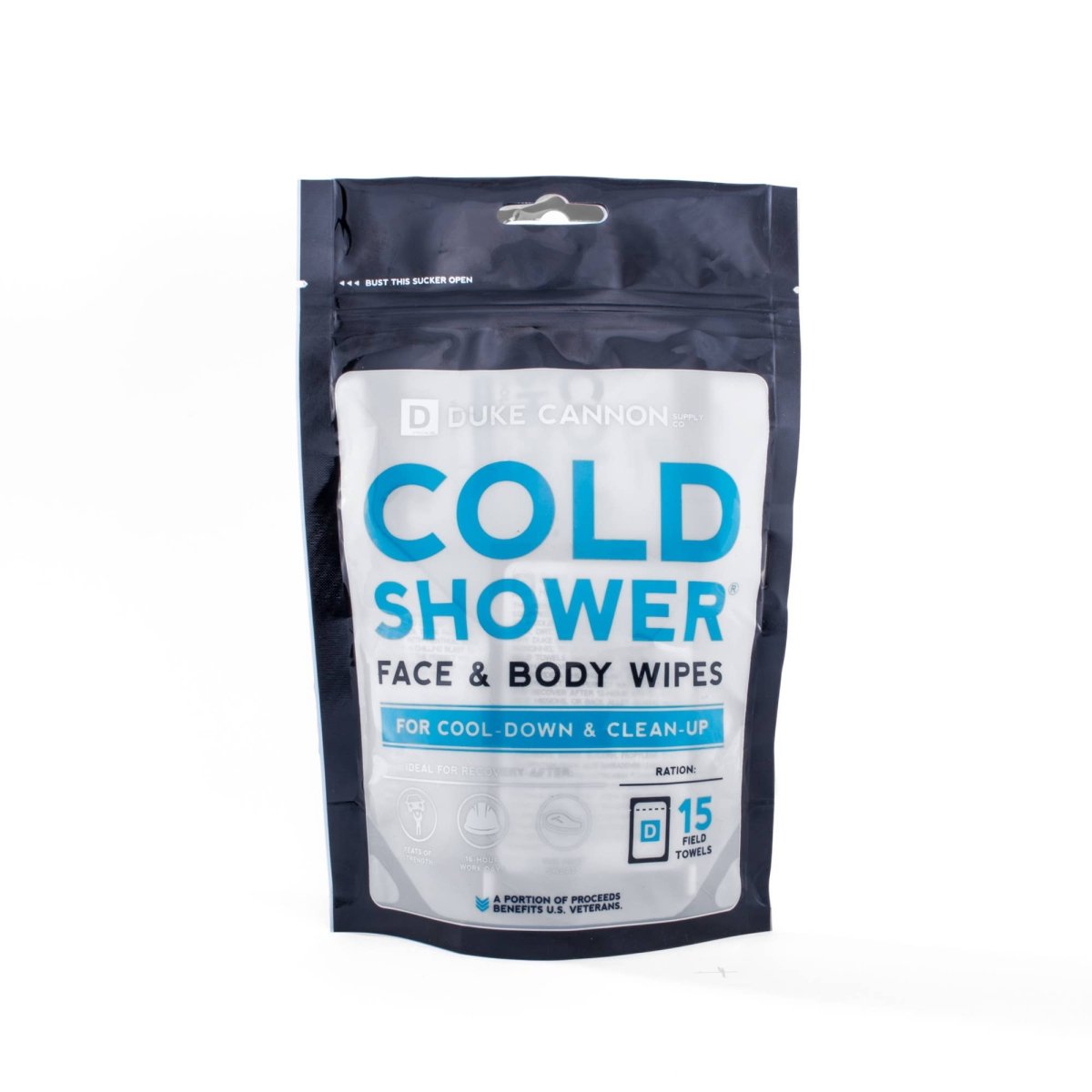 Cold Shower Cooling Field Towels - 15 Pack | Duke Cannon - Pages & Parcels