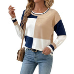 Color Block Crewneck Pullover - Pages & Parcels