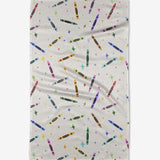 Colored Crayons Tea Towel - Pages & Parcels