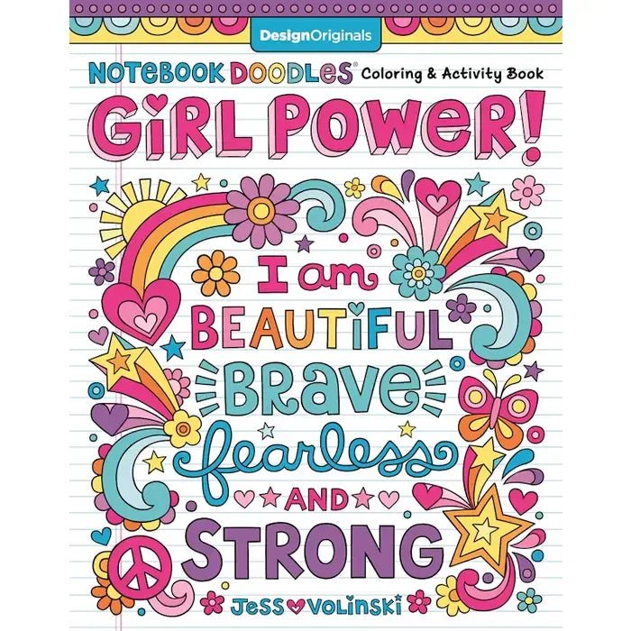 Coloring Book - Notebook Doodles Girl Power! - Pages & Parcels
