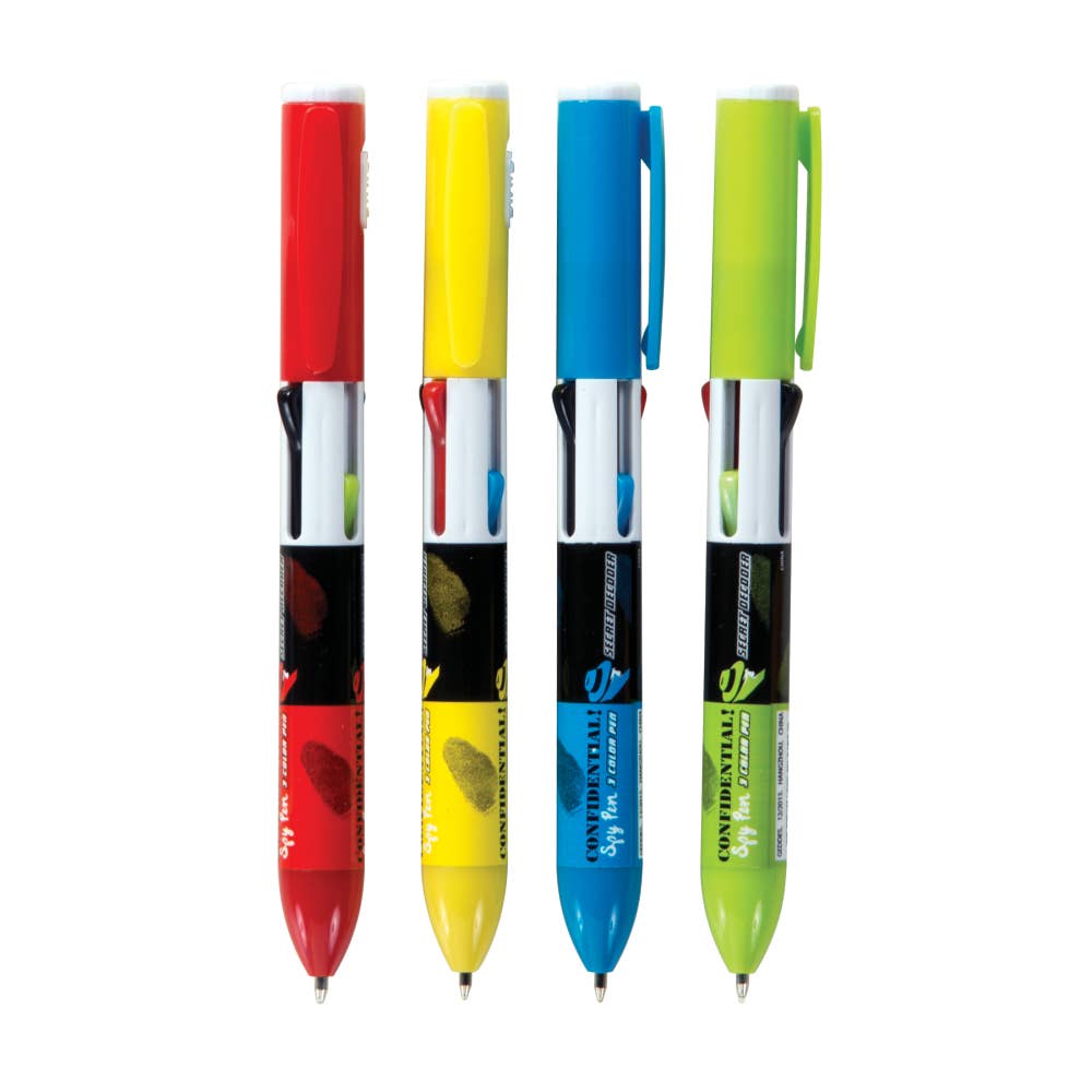 Confidential 3 Color Spy Pen 12/ds - Pages & Parcels