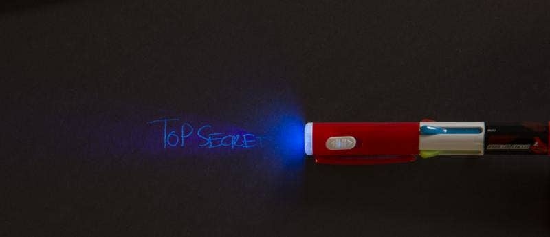 Confidential 3 Color Spy Pen 12/ds - Pages & Parcels