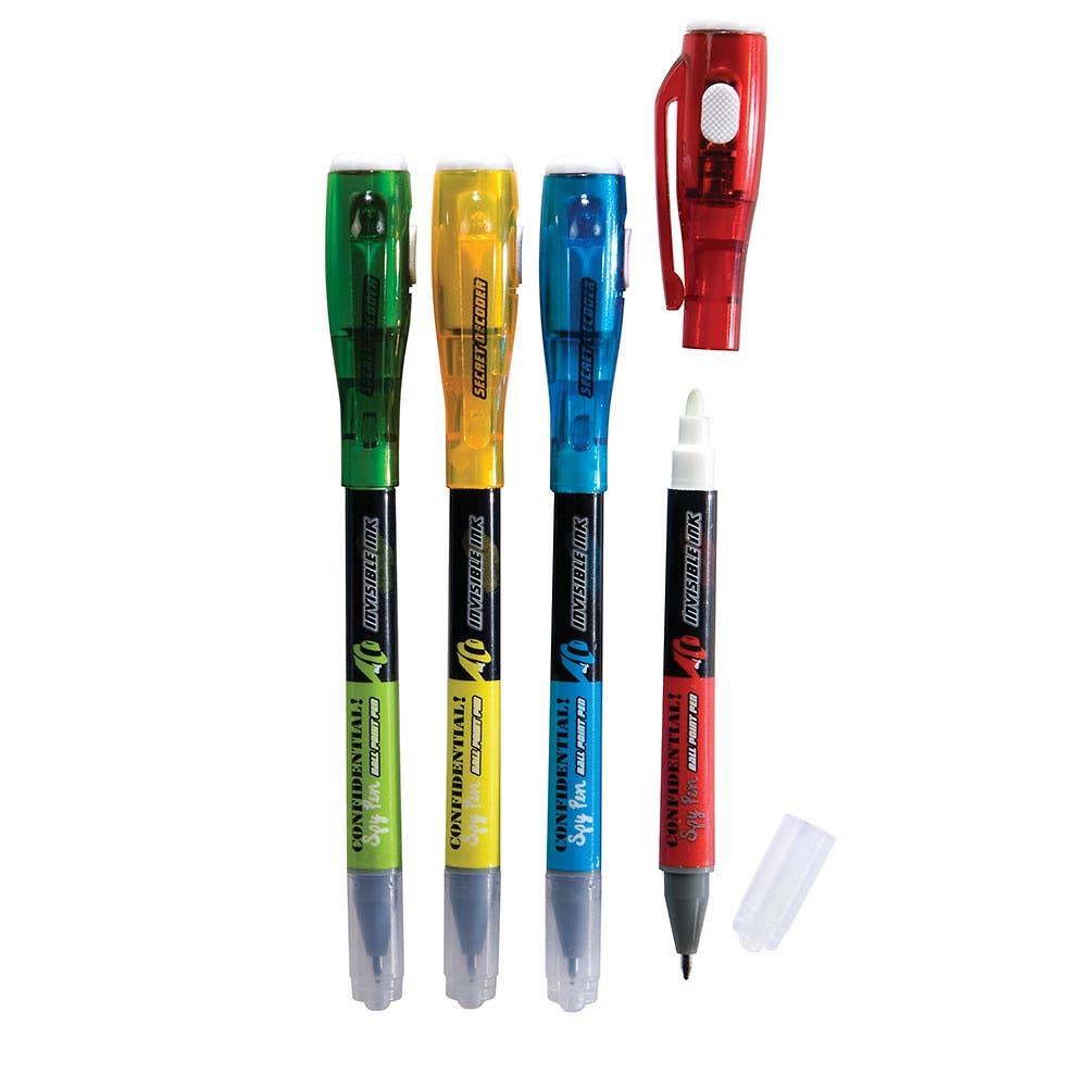 Confidential Secret Decoder Spy Pen 12/Ds - Pages & Parcels