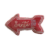 Arrow-shaped lumbar pillow in cotton velvet