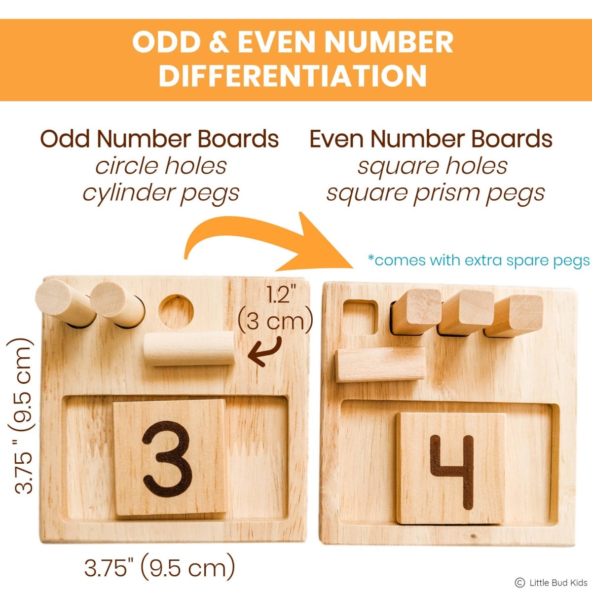 Counting Pegs Math Toy Set & Ten Frame Addition Flashcards - Pages & Parcels