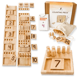Counting Pegs Math Toy Set & Ten Frame Addition Flashcards - Pages & Parcels