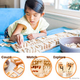 Counting Pegs Math Toy Set & Ten Frame Addition Flashcards - Pages & Parcels