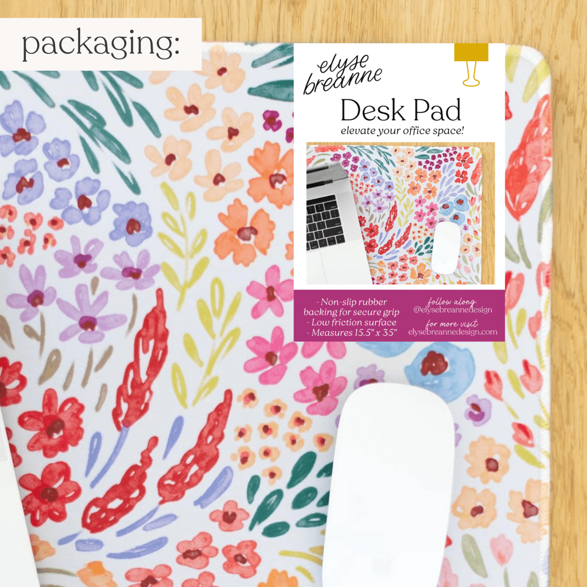 Countryside Blooms Desk Pad: Small - Pages & Parcels
