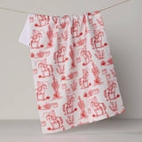 Cowboy Claus Tea Towel - Holiday 2026 - Pages & Parcels
