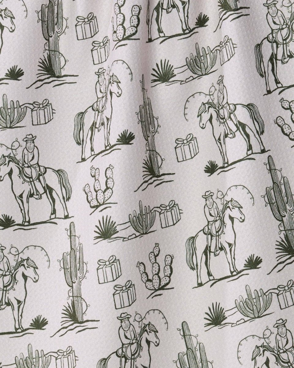 Cowboy Claus Tea Towel - Holiday 2026 - Pages & Parcels