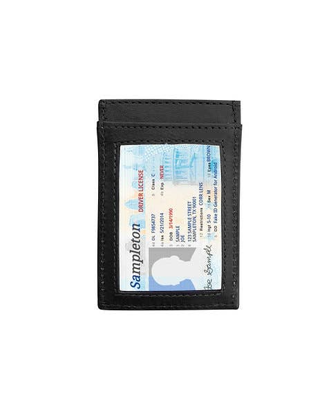 Cowhide leather magnetic money clip: Brown - Pages & Parcels