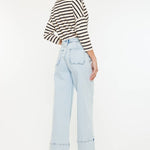 CRATER OPEN PACK HIGH RISE CROPPED WIDE LEG JEANS | Kan Can - Pages & Parcels