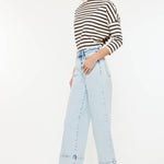 CRATER OPEN PACK HIGH RISE CROPPED WIDE LEG JEANS | Kan Can - Pages & Parcels
