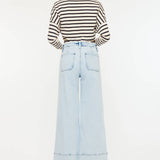 CRATER OPEN PACK HIGH RISE CROPPED WIDE LEG JEANS | Kan Can - Pages & Parcels