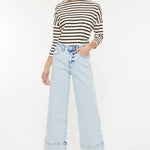 CRATER OPEN PACK HIGH RISE CROPPED WIDE LEG JEANS | Kan Can - Pages & Parcels