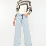 CRATER OPEN PACK HIGH RISE CROPPED WIDE LEG JEANS | Kan Can - Pages & Parcels