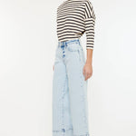 CRATER OPEN PACK HIGH RISE CROPPED WIDE LEG JEANS | Kan Can - Pages & Parcels