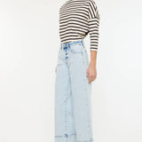 CRATER OPEN PACK HIGH RISE CROPPED WIDE LEG JEANS | Kan Can - Pages & Parcels