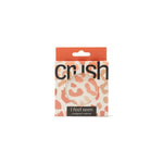 A round Crush I Feel Seen compact mirror with printed design