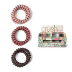A set of colorful Crush Kinda Spiraling coil hair ties