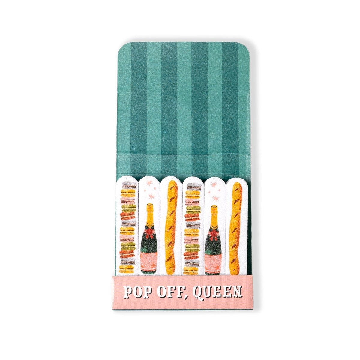 A matchbook-style Crush On A Tear nail file set