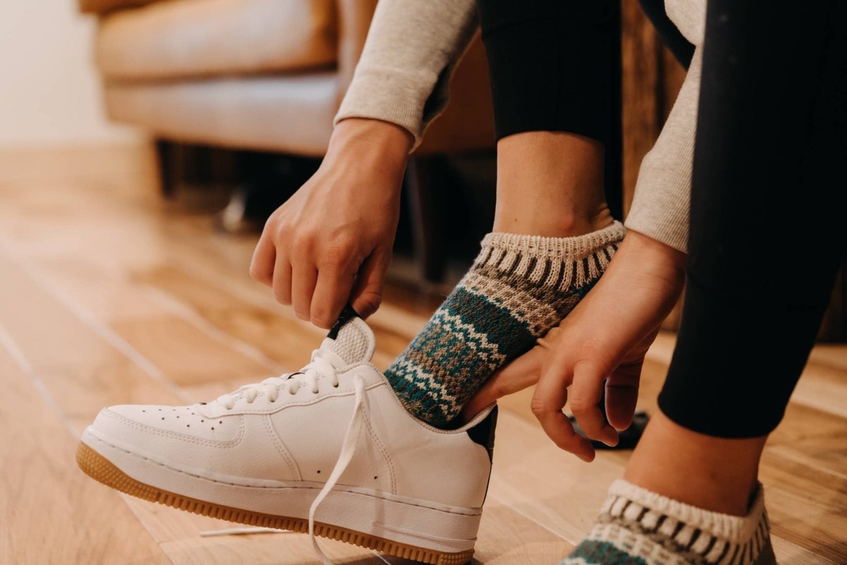 Cumin Ankle Socks | Sustainable USA Made No - Show Sock  - Pages & Parcels