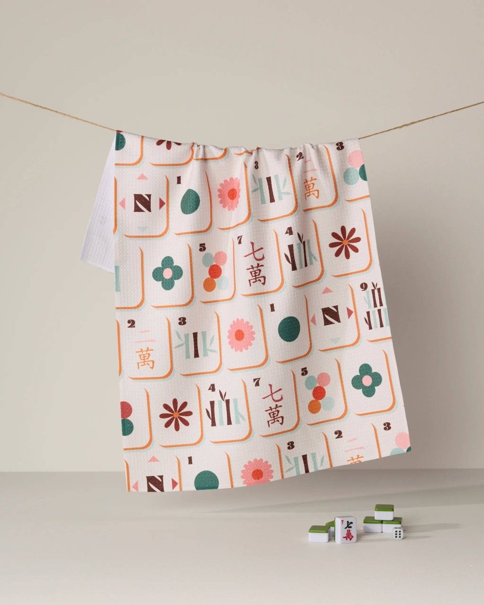 Cypress Tile Toss Tea Towel - Pages & Parcels