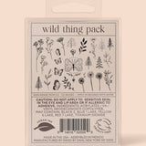 Wild Thing Temporary Tattoo Pack