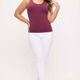 Womens Reversible Seamless Tank W Built In Bra - Plus