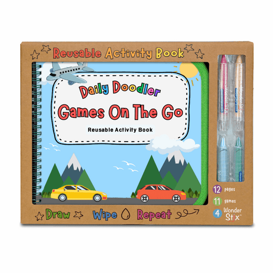 Daily Doodler Games On The Go Activity Book | TPG Creations - Pages & Parcels