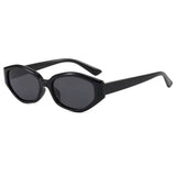 Black cat eye sunglasses with a classic silhouette