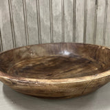 Dark Wooden Bowl 12x12x2.5in - Pages & Parcels