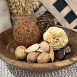 Dark Wooden Bowl 12x12x2.5in - Pages & Parcels