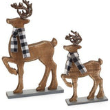 Decor Wood Deer Scarf 11.5" - Pages & Parcels