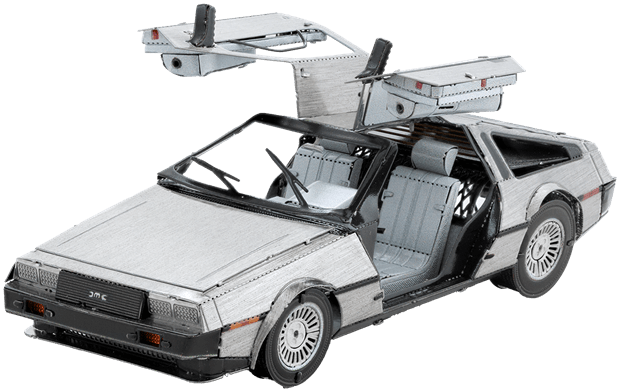 DeLorean steel model kit