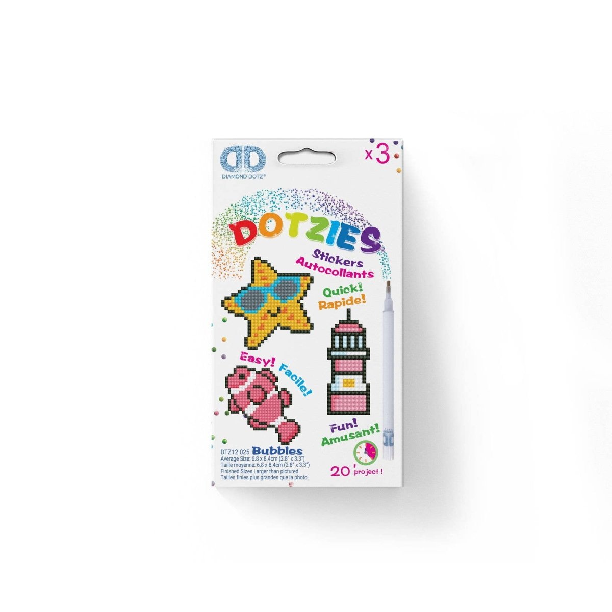 Diamond Dotz Dotzies Stickers - Bubbles - Pages & Parcels