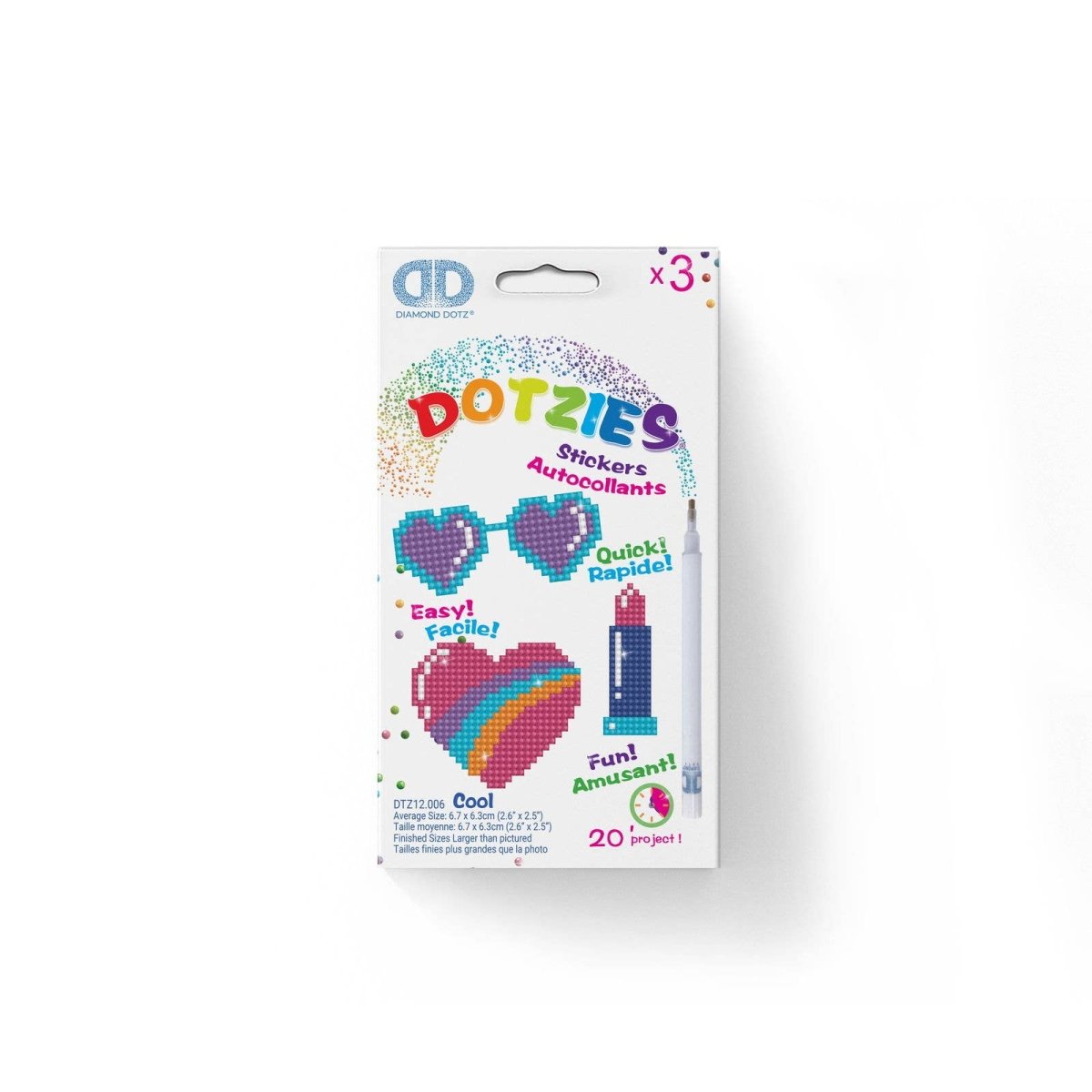 Diamond Dotz Dotzies Stickers - Cool - Pages & Parcels